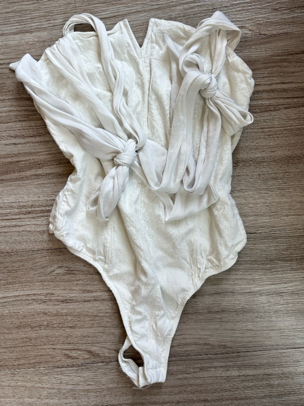 White Medium Free People Lola Bodysuit